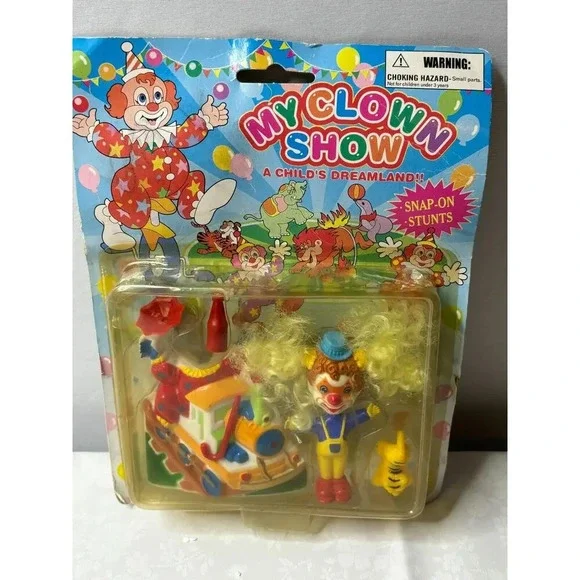 Vintage RARE Toy My Clown Show Slap on Stunts - Picture 1 of 2